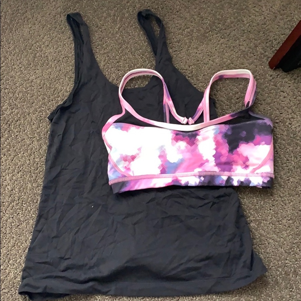 Lululemon tank top with sports bra